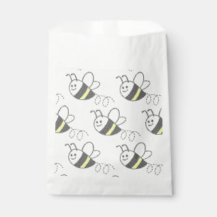 Sachets En Papier Motif croisé Imprimer Baby shower d'abeille mignon