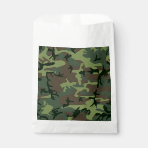 Sachets En Papier Motif de brun de vert de Camo de camouflage