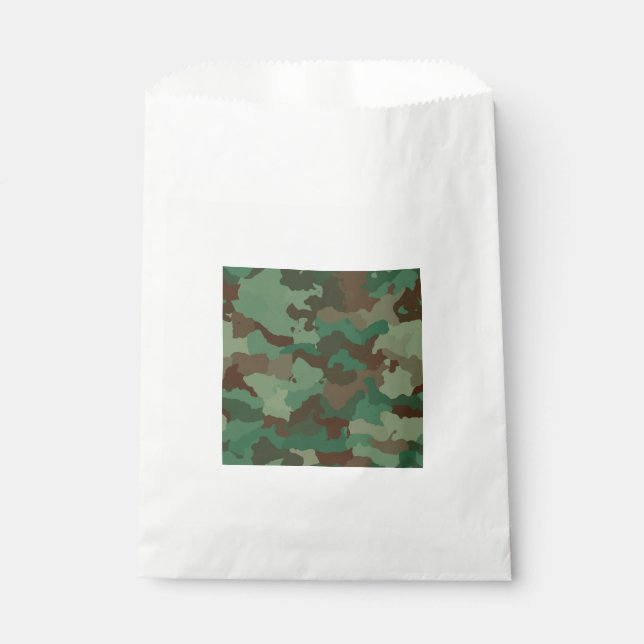 Sachets En Papier Motif de camouflage militaire (Forces armées) (Devant)