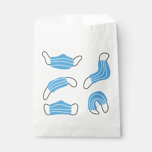 Sachets En Papier motif de masque Médicale (Devant)
