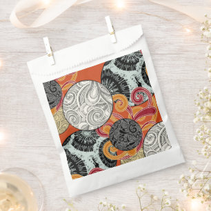 Sachets En Papier Motif de style japonais avec boules et tourbillons