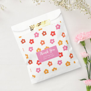 Sachets En Papier Motif floral rose rose jaune rouge orange minuscul