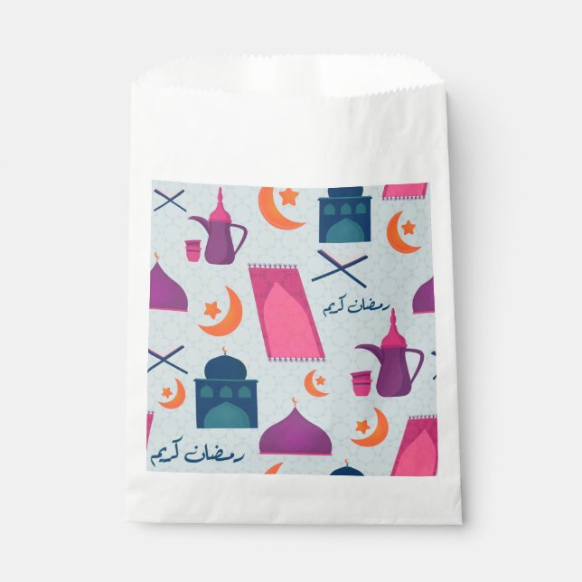 Sachets En Papier Motif joyeux de Ramadan (Devant)