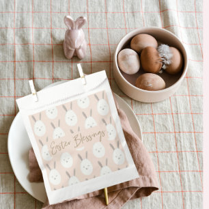 Sachets En Papier Motif moderne Pastel Bunny Egg Bénédictions de P