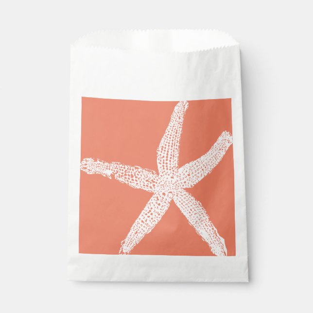 Sachets En Papier Motif Saumon   rose orange Cool (Devant)