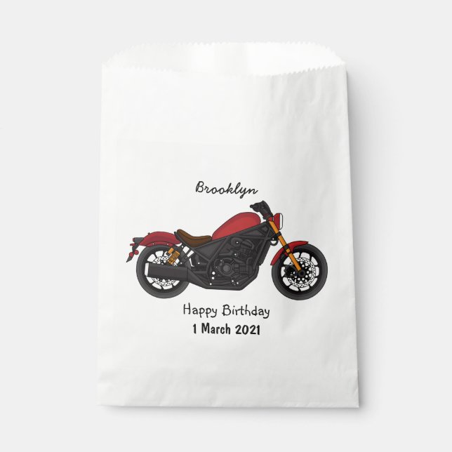 Sachets En Papier moto de style croiseur cool (Devant)