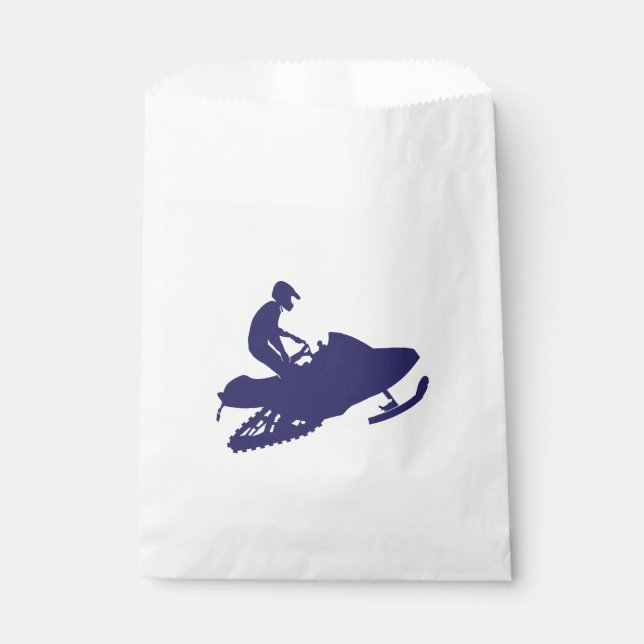 Sachets En Papier Motoneigiste de la Marine (Devant)