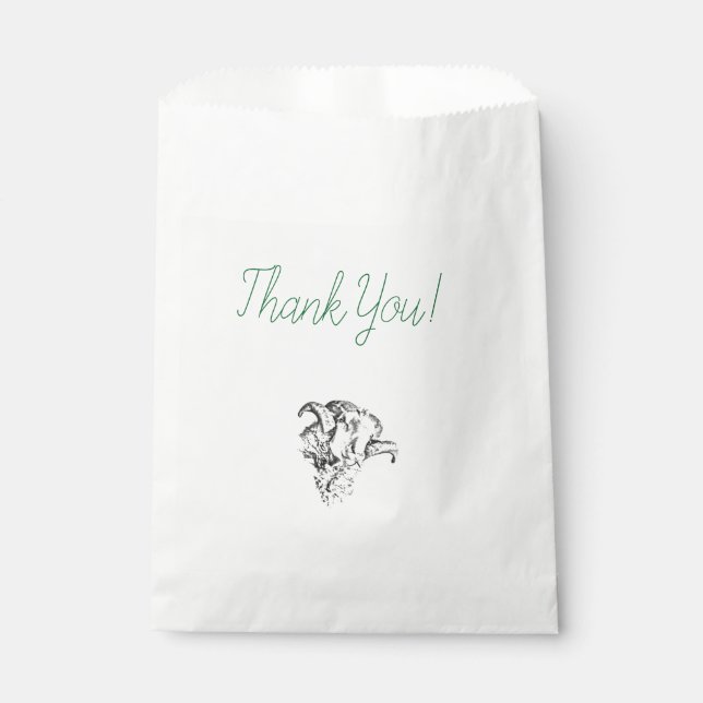 Sachets En Papier Mouton Bélier Funky Mignon (Devant)