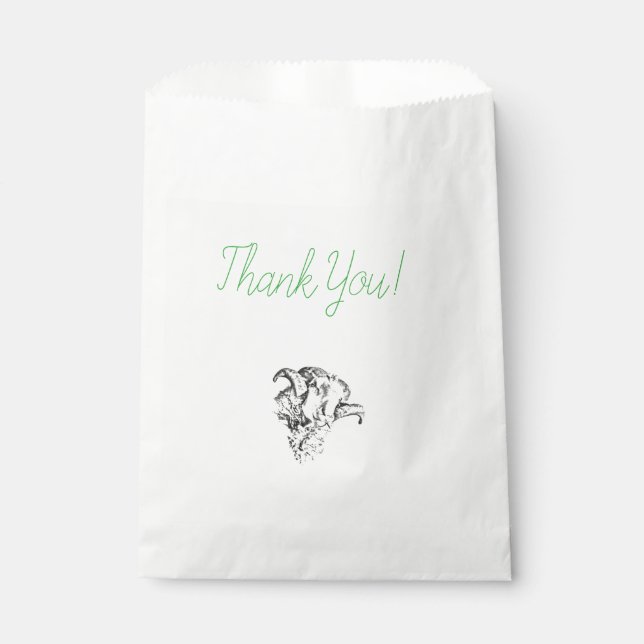 Sachets En Papier Mouton Bélier Mignon Funky (Devant)