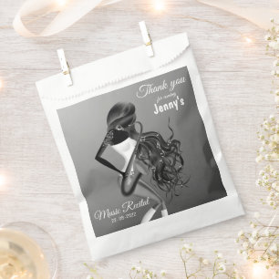 Sachets En Papier Musicienne joueuse de saxophone