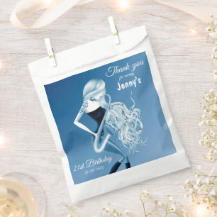 Sachets En Papier Musicienne Saxophoniste Lady