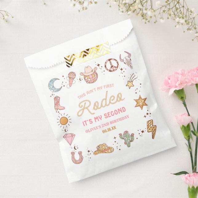 Sachets En Papier My Second Rodeo Western Cowgirl 2e fête d'annivers (Scellé)
