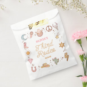 Sachets En Papier My Third Rodeo Disco Cowgirl 3e fête d'anniversair