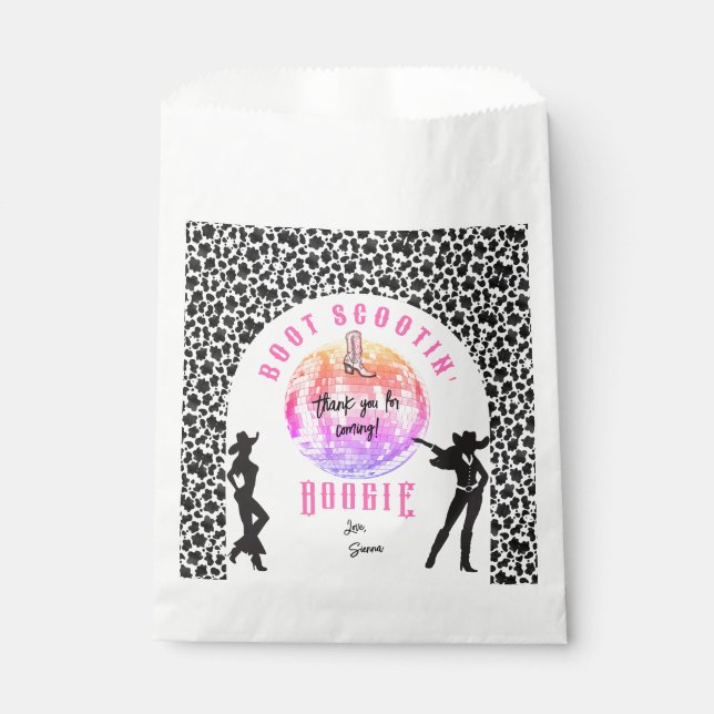 Sachets En Papier Nashville Cowgirl Disco Rodeo Bachelorette Week-en (Devant)