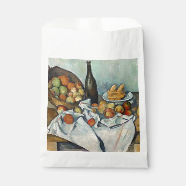 Sachets En Papier Nature morte Panier de pommes Peinture Art Cézanne (Devant)