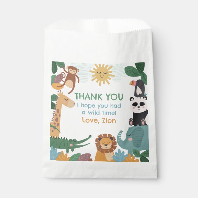 Sachets En Papier Né pour être sauvage bleu (Devant)