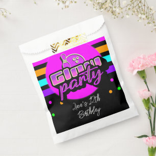 Sachets En Papier Neon Bowling Party Bash fête d'anniversaire