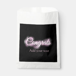 Sachets En Papier Neon signe rose grats ajouter texte rétro 90s reno