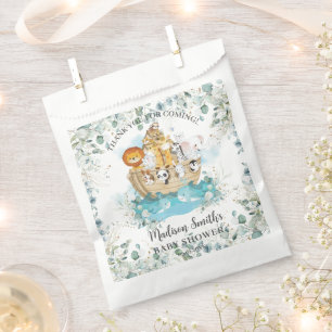 Sachets En Papier Noah's Ark Greenery Baby shower neutre de genre