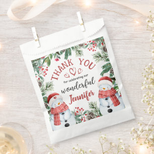 Sachets En Papier Noël 2e anniversaire mignon écureuil hiver