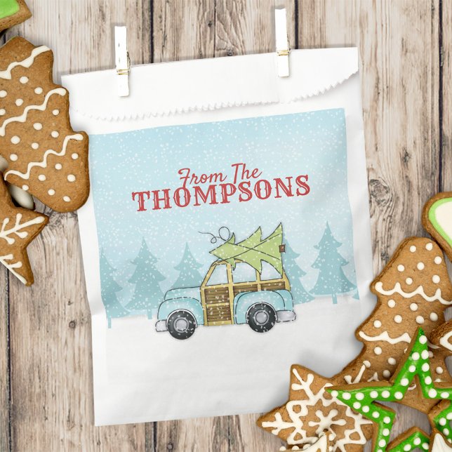 Sachets En Papier Noël Arbre mignon Voiture Flocon de neige Personna (Créateur téléchargé)
