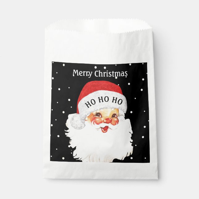 Sachets En Papier Noël Père Noël HO HO HO HO (Devant)