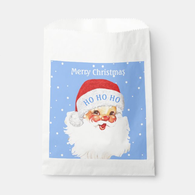 Sachets En Papier Noël Père Noël HO HO HO HO (Devant)