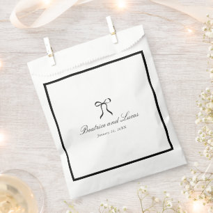 Sachets En Papier Nœud Simple Mariage Classique