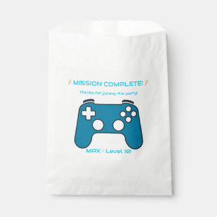 Sachets En Papier Nom modifiable Âge Joueur de jeu vidéo Sac de fête