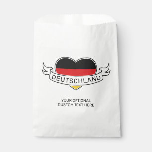 Sachets En Papier Nom personnalisé d'amour allemand