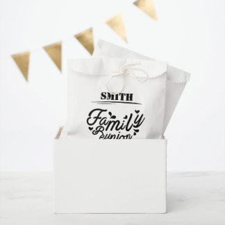 Sachets En Papier [Nom] Réunion de famille - [Année]