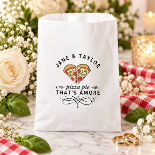 Sachets En Papier Noms de citation de tarte pizza d'amour Mariage