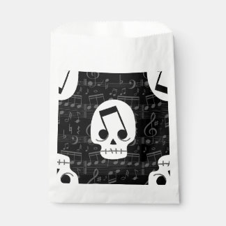 Sachets En Papier note de musique gothique yeux crâne macabre