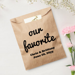 Sachets En Papier Notre gâterie préférée pour les invités de récepti