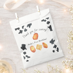 Sachets En Papier Notre petit nugget a un an Fête d'anniversaire pou