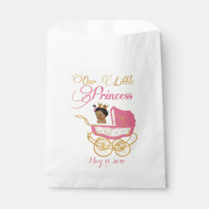 Sachets En Papier Notre petite poussettes de rose et d'or Princess