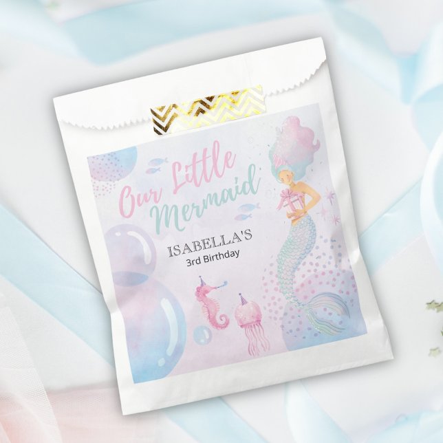 Sachets En Papier Notre Petite Sirène Anniversaire (Créateur téléchargé)