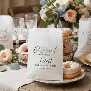 Sachets En Papier N'oubliez pas d'emporter un donuts de mariage