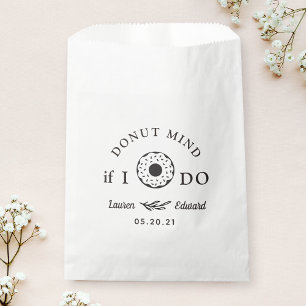Sachets En Papier N'oubliez pas les donuts de mariage et de douche d