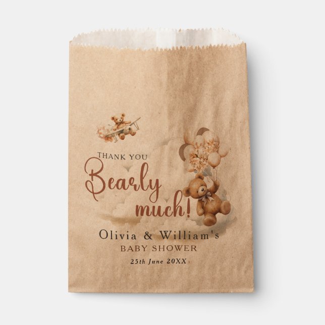 Sachets En Papier Nous pouvons attendre Boho Baby shower neutre genr (Devant)