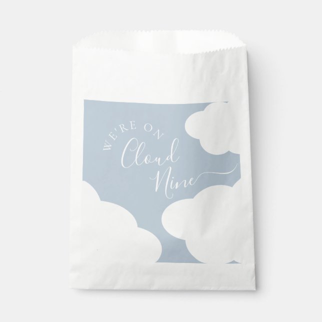 Sachets En Papier Nous sommes sur Cloud Nine Favor Sac (Devant)