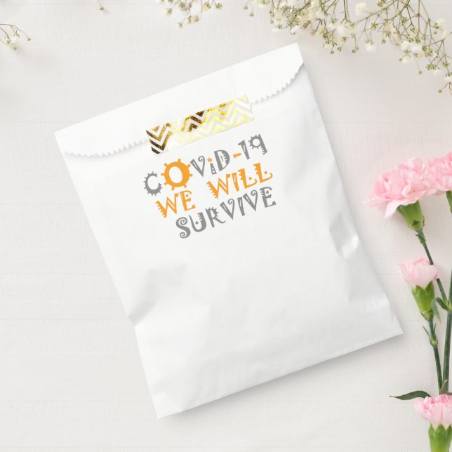 Sachets En Papier Nous survivrons à COVID19 (Scellé)
