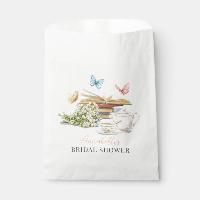 Sachets En Papier Nouveau Chapitre Thé Set Papillons Livre Enterreme (Devant)