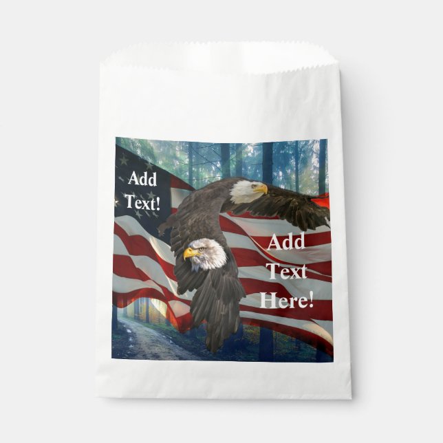 Sachets En Papier Nouvelle citoyenneté American Flag Bald Eagle (Devant)