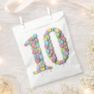 Sachets En Papier Numéro 10 Anniversaire du dixième anniversaire