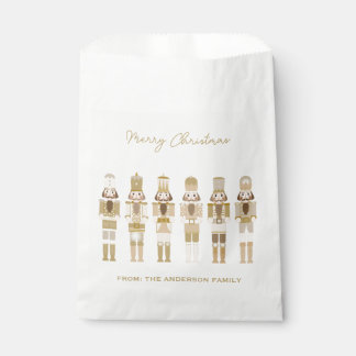 SACHETS EN PAPIER NUTCRACKER D'OR NOËL