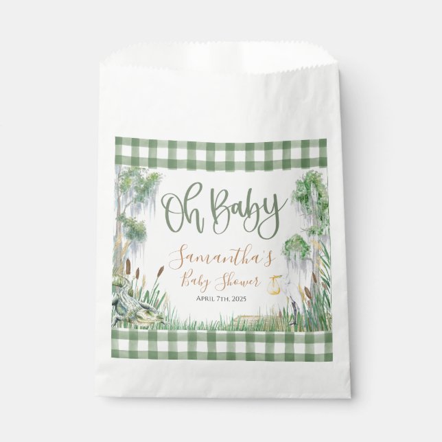 Sachets En Papier Oh Baby Bayou Baby shower de marais (Devant)