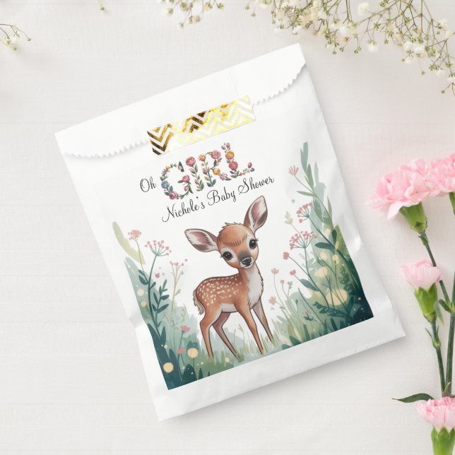 Sachets En Papier Oh Girl : Petit Cerf Baby shower Fille Fille (Scellé)