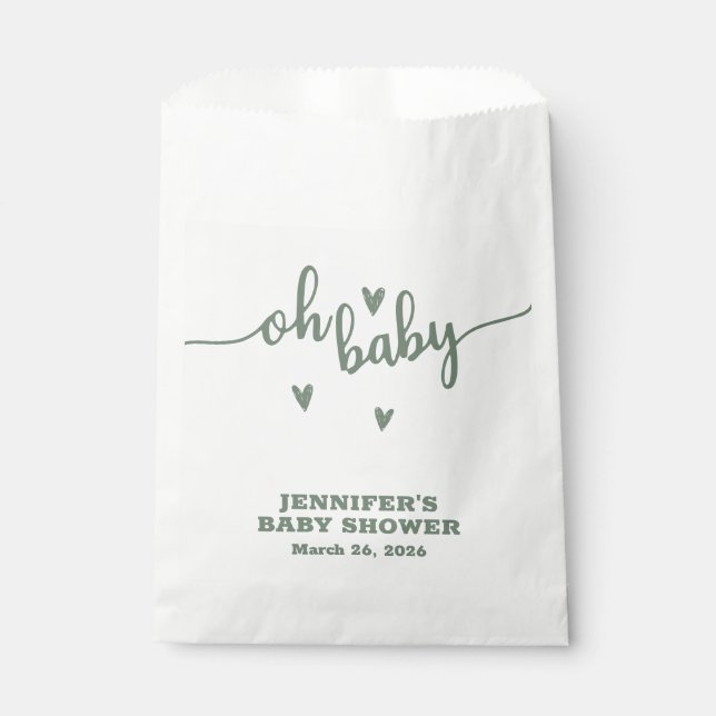 Sachets En Papier Oh mon bébé (Devant)