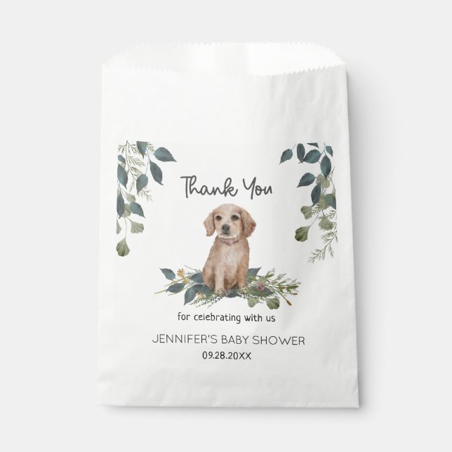 Sachets En Papier Oh mon Dieu ! Aquarelle de Chien de Chien de Chien (Devant)